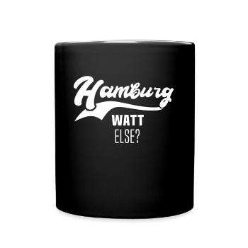 Hamburg Hamburger - Tasse einfarbig - Schwarz - Vorne