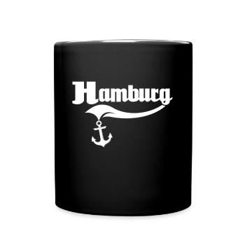 Hamburg Hamburger - Tasse einfarbig - Schwarz - Vorne