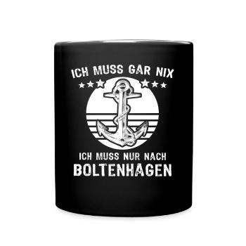Boltenhagen - Tasse einfarbig - Schwarz - Vorne