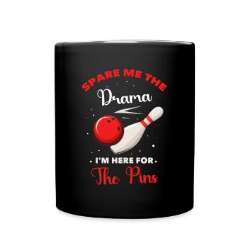 Bowling Spare - Tasse einfarbig - Schwarz - Vorne