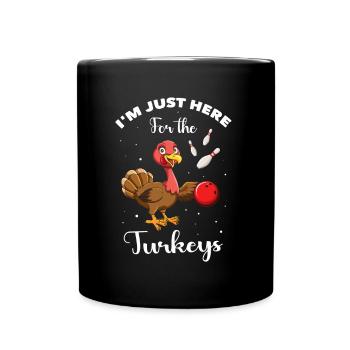 Bowling Player Turkey - Full Colour Mug - black - Front