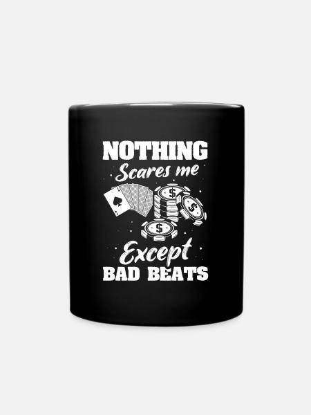 Poker Pokerspieler - Tasse einfarbig - Schwarz