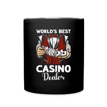 Casino Dealer - Full Colour Mug - black - Front
