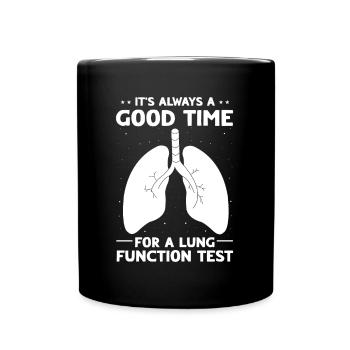 Respiratory Therapist Lung Respiratory Therapy - Full Colour Mug - black - Front