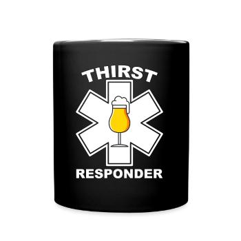 Intervenant assoiffé - Barman ou Sani Design - Mug uni - noir - Devant