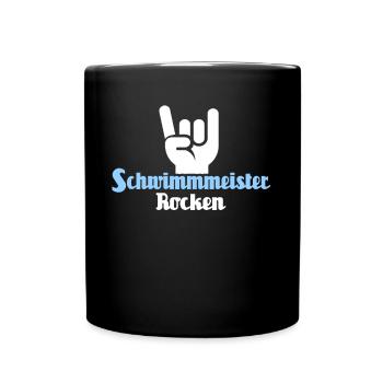 Schwimmmeister - Tasse einfarbig - Schwarz - Vorne