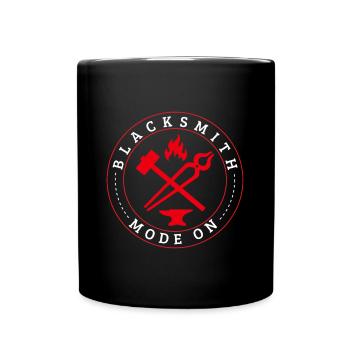 Blacksmith Mode On Metalsmith Gift Idea - Full Colour Mug - black - Front