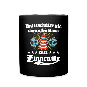 Zinnowitz Mann Zinnowitzer Männer - Tasse einfarbig - Schwarz - Vorne