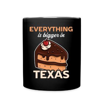 Un gâteau design texan pour les fiers Texans - Mug uni - noir - Devant