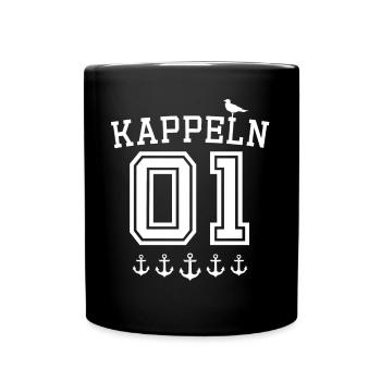 Kappeln Sprüche - Tasse einfarbig - Schwarz - Vorne