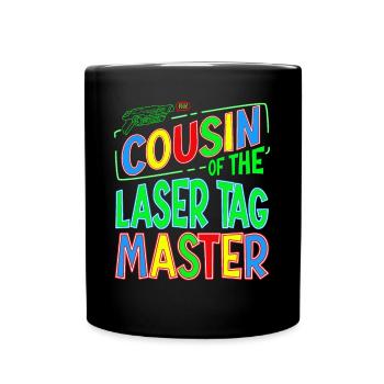Cousin du Laser Tag Birthday Boy Master - Mug uni - noir - Devant