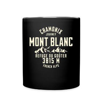 Chamonix journey Base camp - Mug uni - noir - Devant