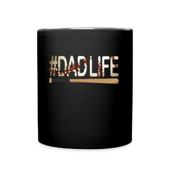 Baseball #Dadlife - Full Colour Mug - black - Front