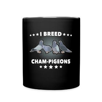 Éleveur de pigeons - Mug uni - noir - Devant