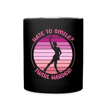 Bâton Twirling Hate To Smile - Twirl Matraque - Mug uni - noir - Devant