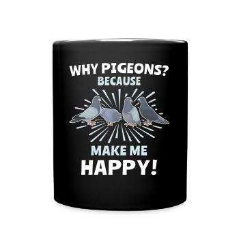 Doves - Full Colour Mug - black - Front