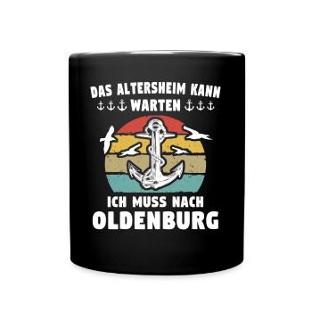 Oldenburg Oldenburger - Tasse einfarbig - Schwarz - Vorne