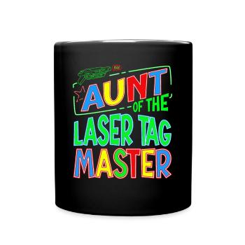 Auntie Of the Birthday Boy Laser Tag Family gift - Tasse einfarbig - Schwarz - Vorne