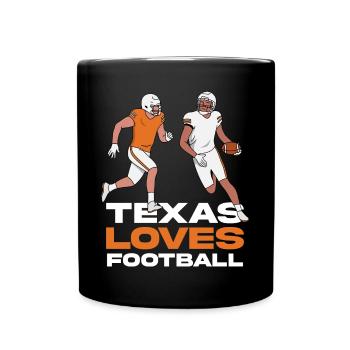 Design de football texan pour les fiers fans du Texas - Mug uni - noir - Devant