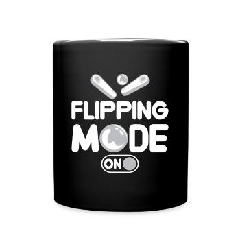 Mode de retournement sur les cadeaux de machine à flipper de jeu - Mug uni - noir - Devant