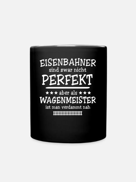 Wagenmeister Zugtechniker - Tasse einfarbig - Schwarz