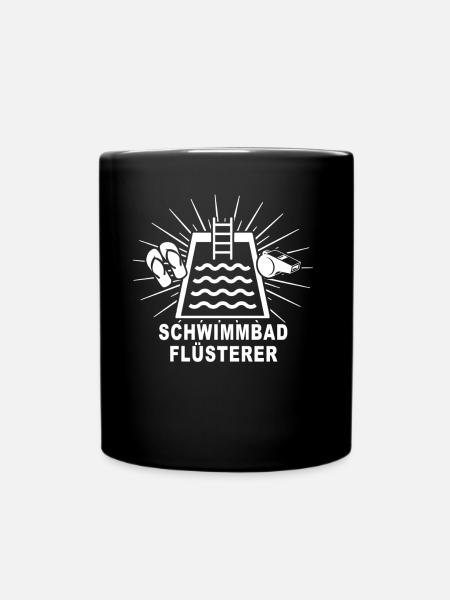 Schwimmmeister Schwimmbad - Tasse einfarbig - Schwarz