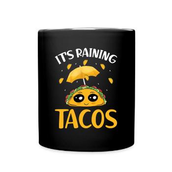 Pluies Tacos Cuisine mexicaine Taco Mardi - Mug uni - noir - Devant
