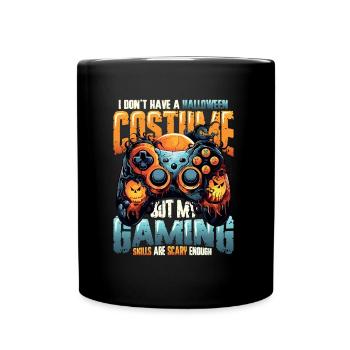 Gruselige Gaming-Fähigkeiten Für Halloween - Tasse einfarbig - Schwarz - Vorne