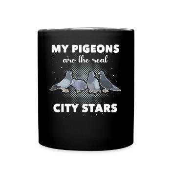 Cadeau colombophiles - Mug uni - noir - Devant