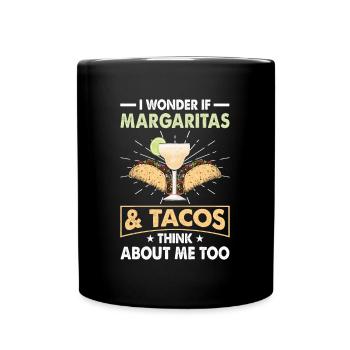 Margaritas Tacos Cuisine mexicaine - Mug uni - noir - Devant