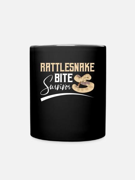 Rattlesnake Bite Survivor Herpetologie Amphibien - Tasse einfarbig - Schwarz