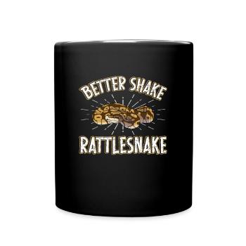 Better Shake Rattlesnake Snake Lover - Mug uni - noir - Devant