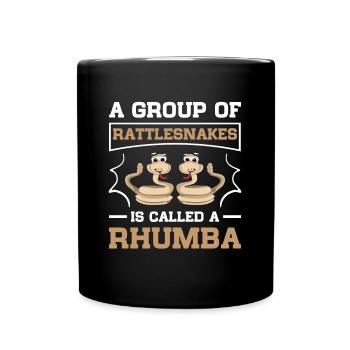 Groupe de serpents à sonnettes appelé terrarium Rhumba - Mug uni - noir - Devant