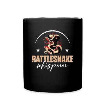 Crotaille, chuchotant, amphibiens et reptiles - Mug uni - noir - Devant