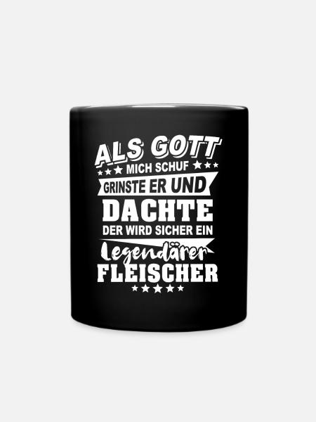 Fleischer - Tasse einfarbig - Schwarz