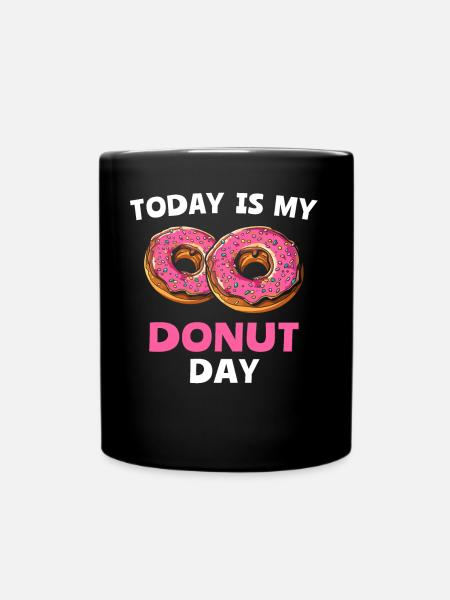 Doughnut - Tasse einfarbig - Schwarz