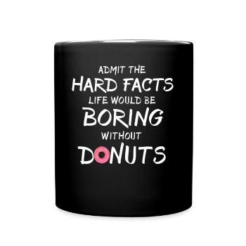Donut Doughnuts - Tasse einfarbig - Schwarz - Vorne