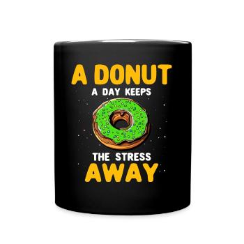 Donuts Doughnuts - Tasse einfarbig - Schwarz - Vorne