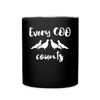 Pigeons coo, pigeon lovers - Full Colour Mug - black - Front
