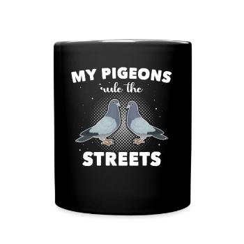 Pigeons Colombophiles - Mug uni - noir - Devant