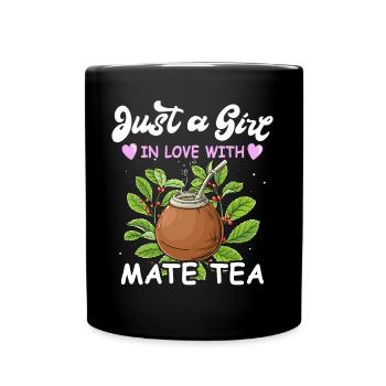 Buveurs de thé Yerba mate - Mug uni - noir - Devant