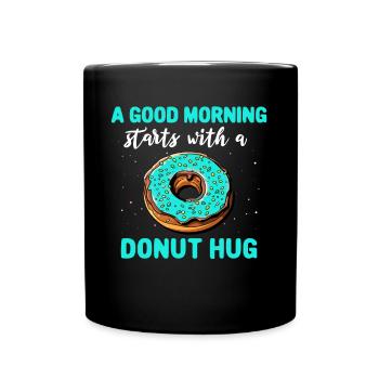 Donuts Doughnuts - Full Colour Mug - black - Front