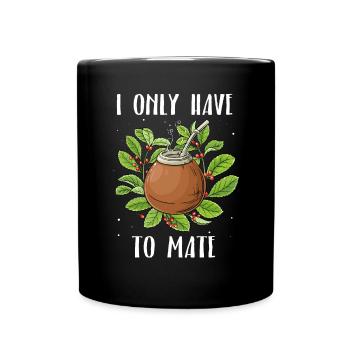 Yerba mate - Full Colour Mug - black - Front