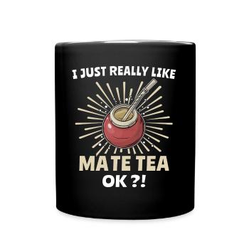 Buveurs de thé Yerba mate - Mug uni - noir - Devant