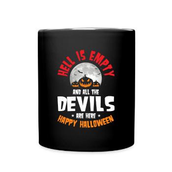 L’enfer est vide Devils Happy Halloween Costume - Mug uni - noir - Devant