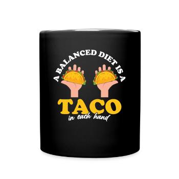 Taco Diet Culture mexicaine Taco Crew Taco Squad - Mug uni - noir - Devant