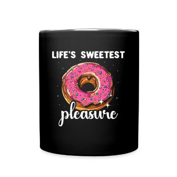 Donut Doughnut - Full Colour Mug - black - Front
