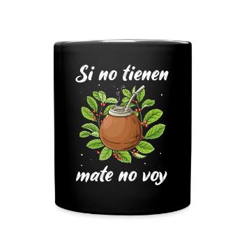 Mate Tee Yerba Teetrinker - Tasse einfarbig - Schwarz - Vorne