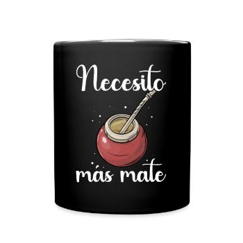 Mate Tee Yerba - Tasse einfarbig - Schwarz - Vorne