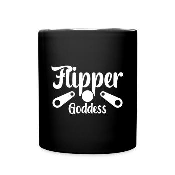 Flipper Goddess Pinball Player GIft Idea - Tasse einfarbig - Schwarz - Vorne
